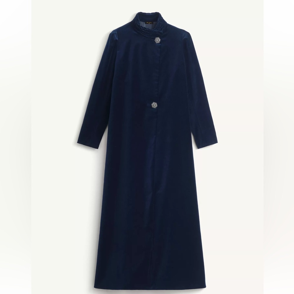 New Zara maxi velvet coat